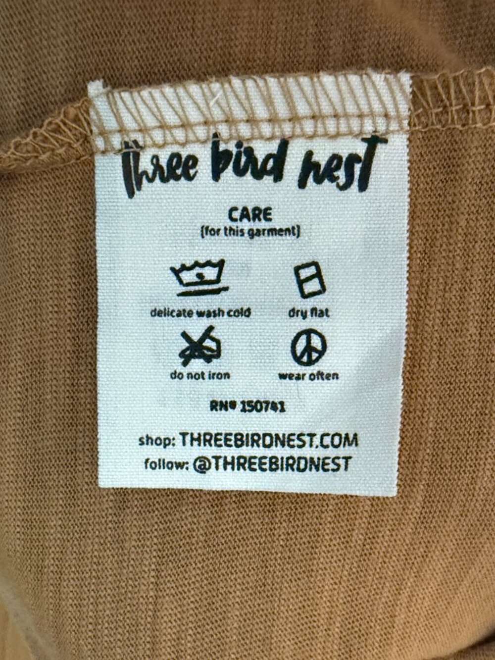 Three Bird Nest NWT Long Cotton Open Cardigan Duster Neutral Camel Tan XL - Picture 8 of 8